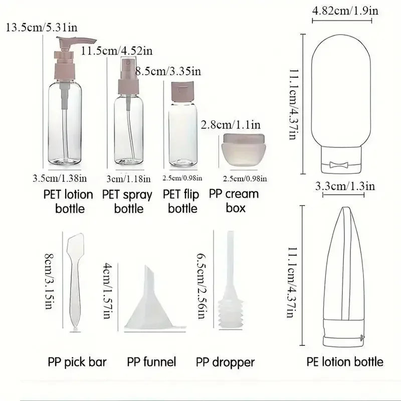 Traveling Set: Refillable Containers