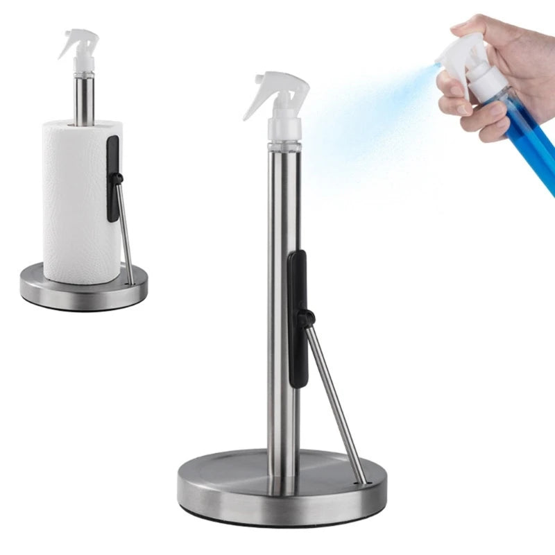 Paper Towel Holder with integrated Sprays Bottle