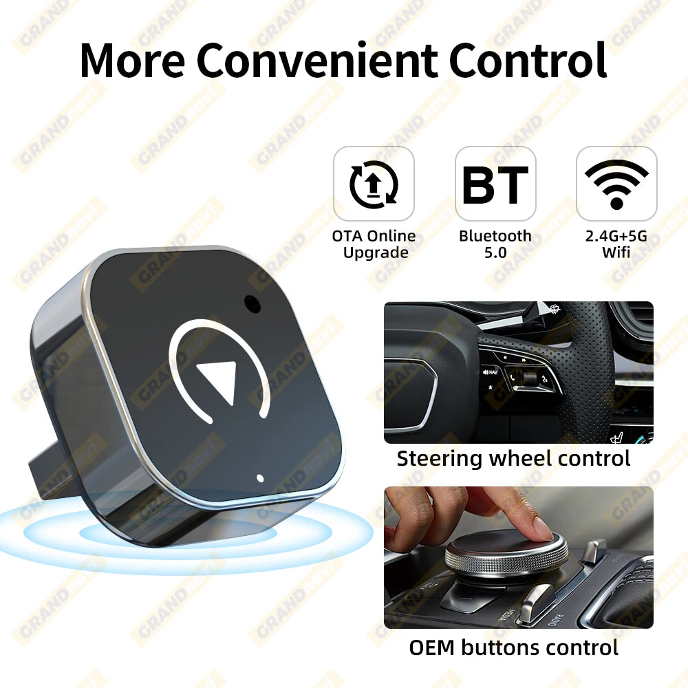 2in1 Wired to Wireless CarPlay Adapter