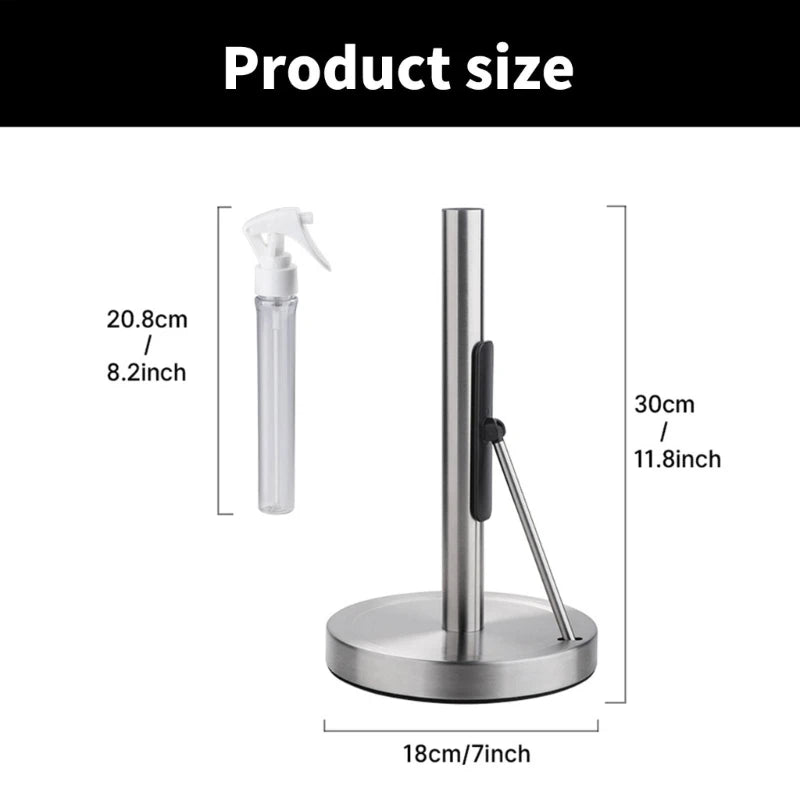 Paper Towel Holder with integrated Sprays Bottle