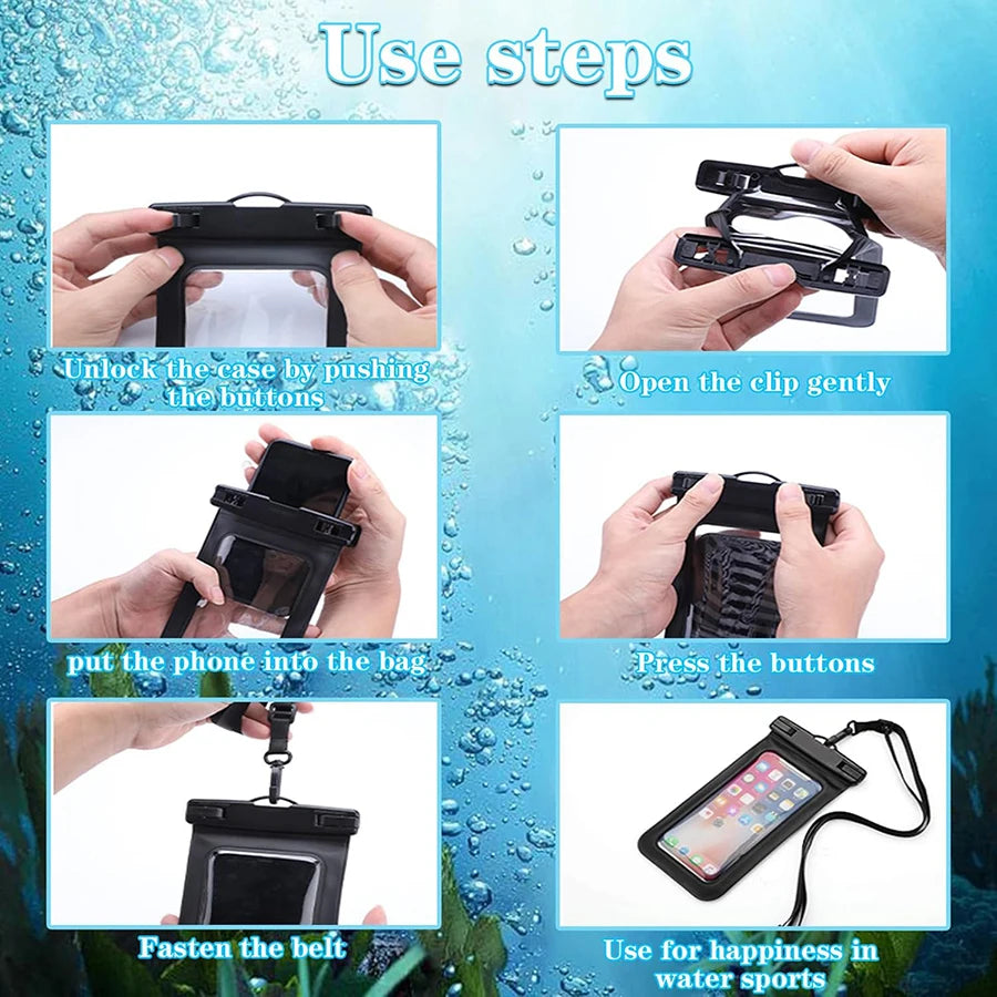 IPX8 Waterproof Phone Case Bag