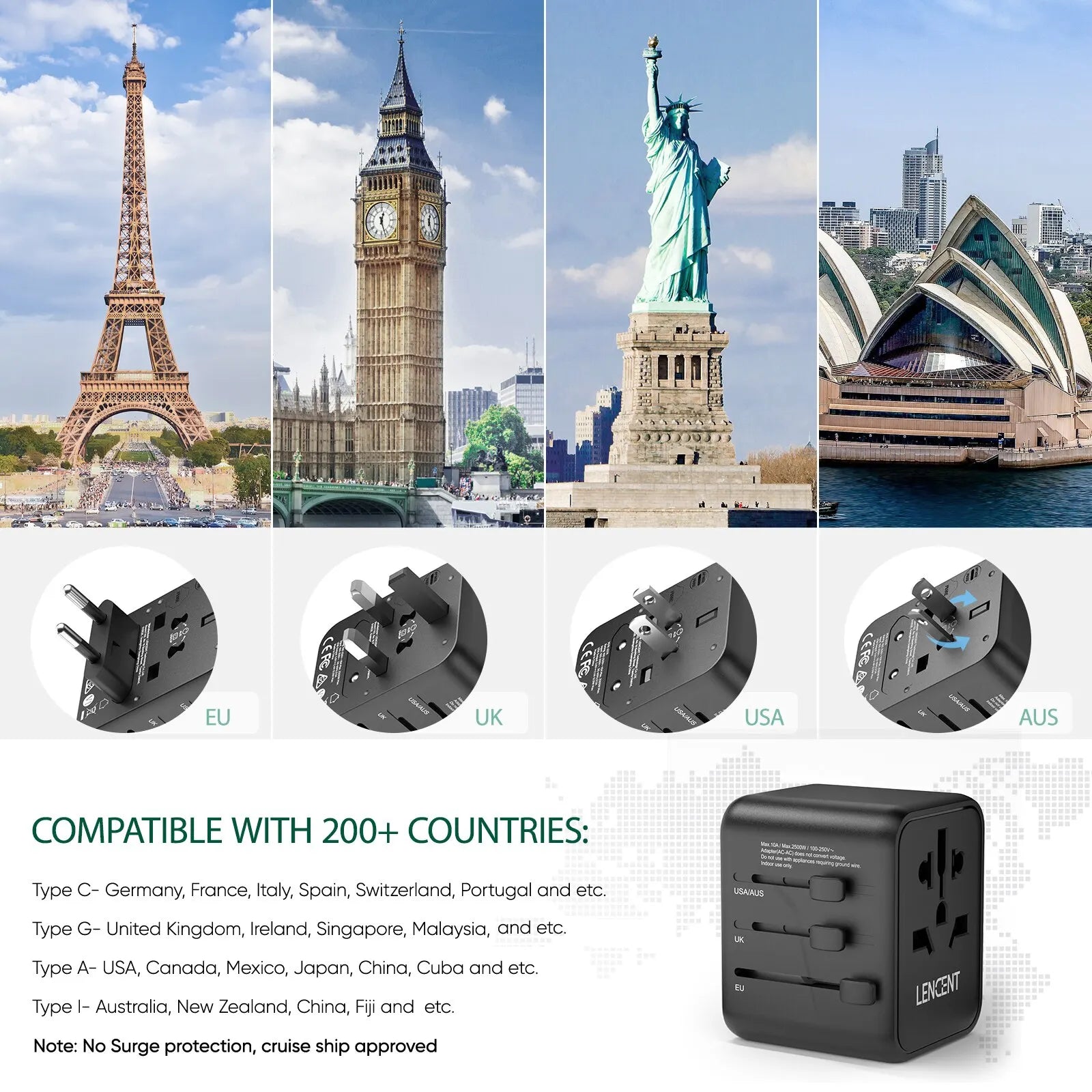 All-in-One Travel Outlet-Adapter